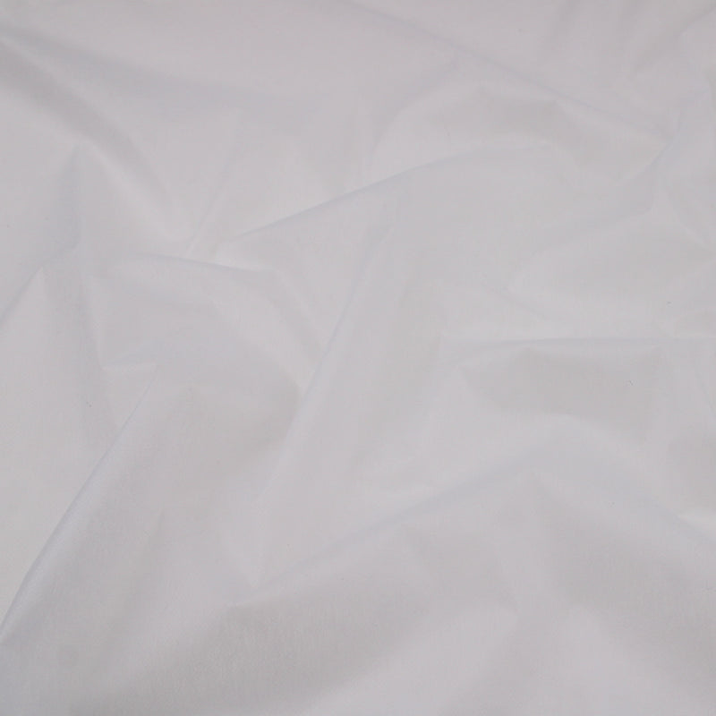 Fusible Light Iron On Polyester Interfacing Fabric - White