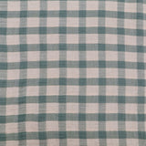 Gabriel Check Cotton Linen Double Gauze Yarn Dyed Dressmaking Fabric - Sage Green
