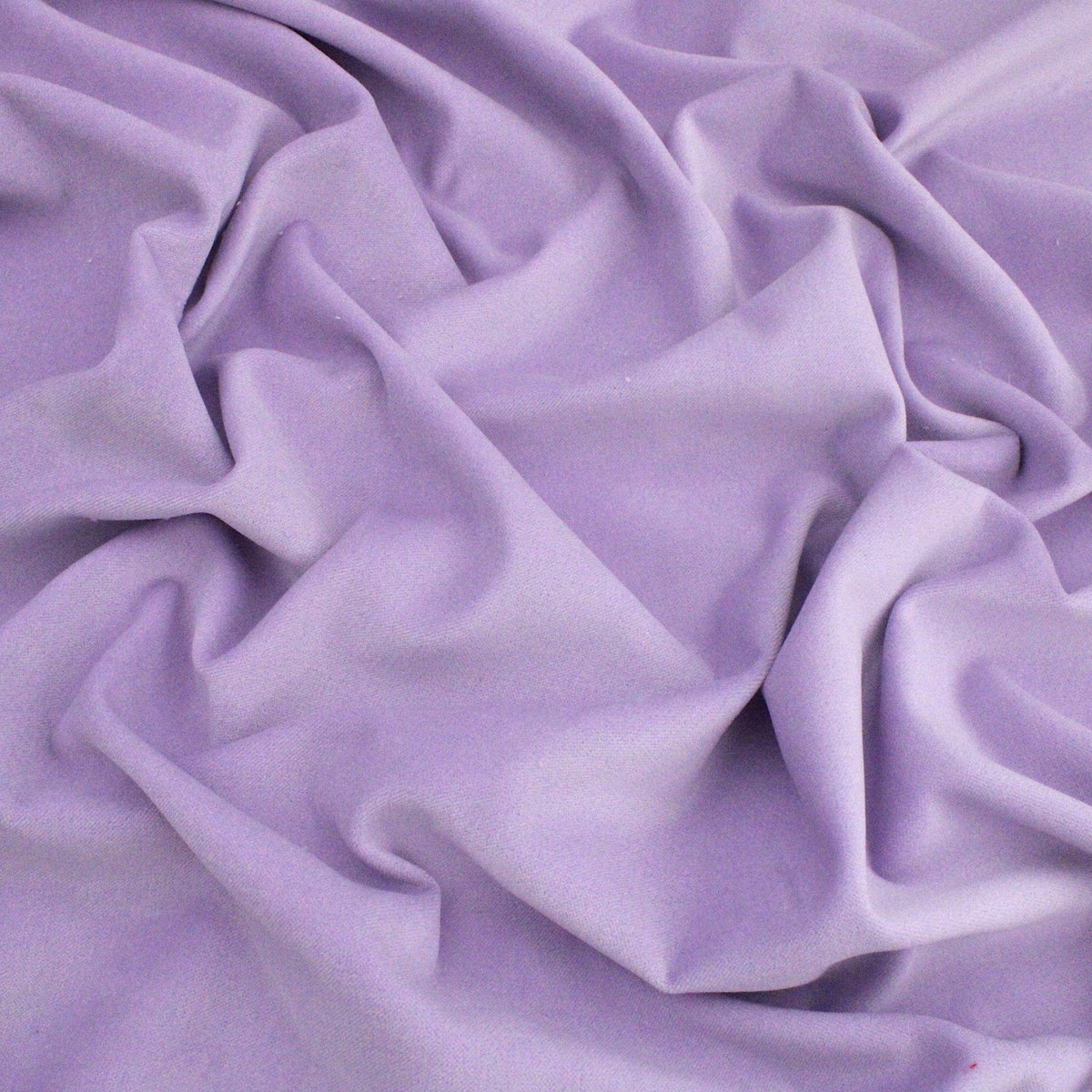 Genoa Pure 100% Cotton Velvet Upholstery Fabric - Lilac