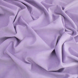 Genoa Pure 100% Cotton Velvet Upholstery Fabric - Lilac