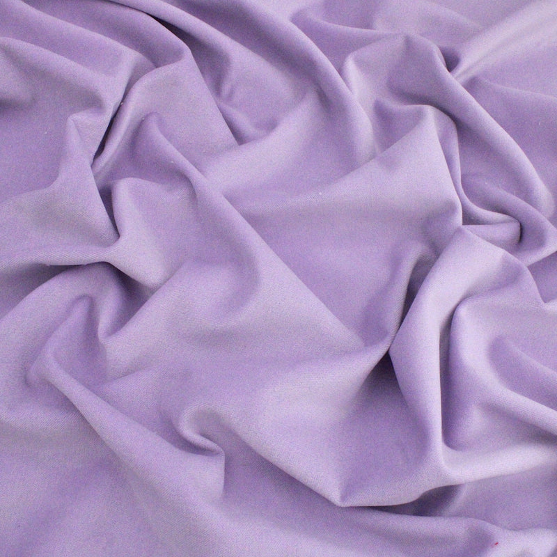 Genoa Pure 100% Cotton Velvet Upholstery Fabric - Lilac