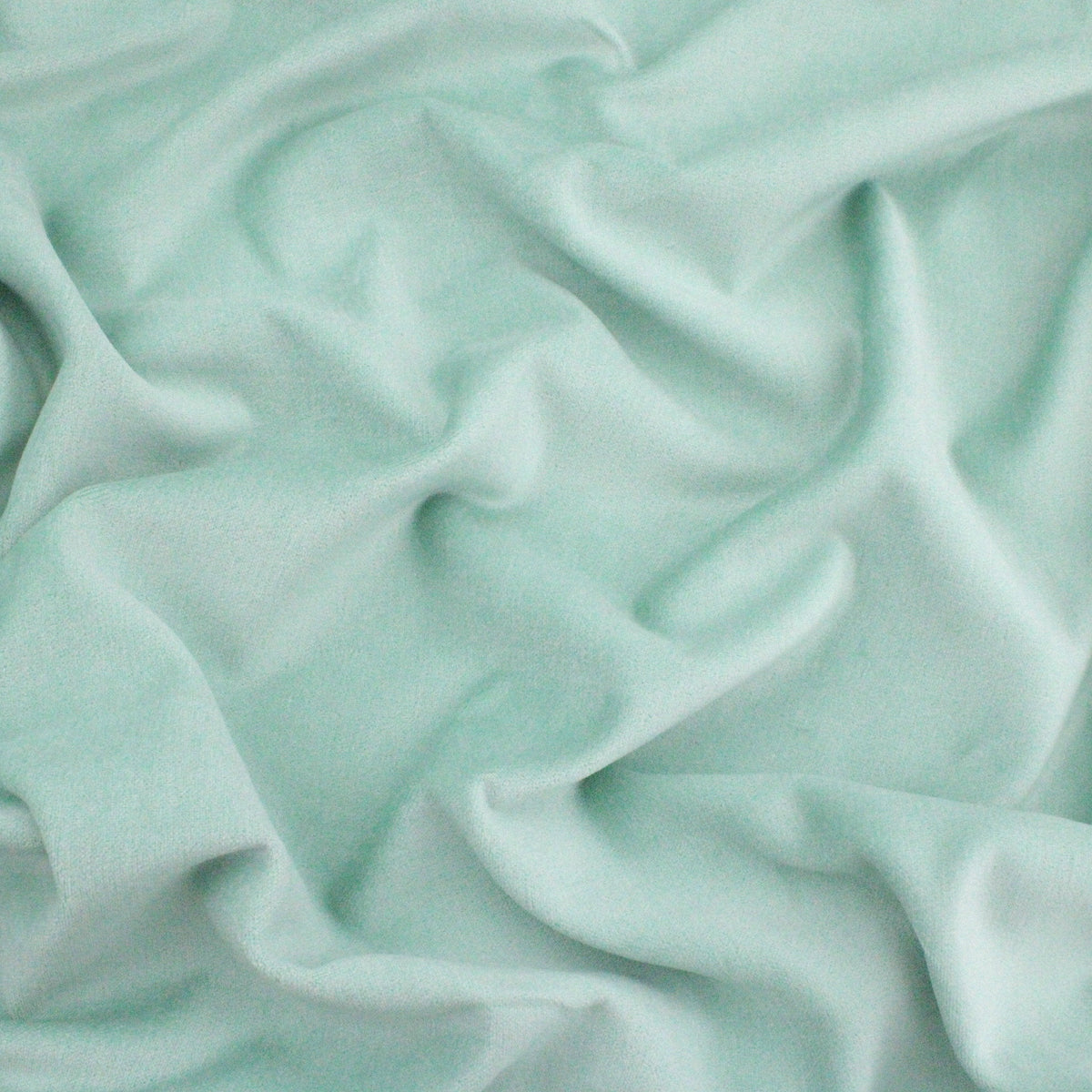 Genoa Pure 100% Cotton Velvet Upholstery Fabric - Mint