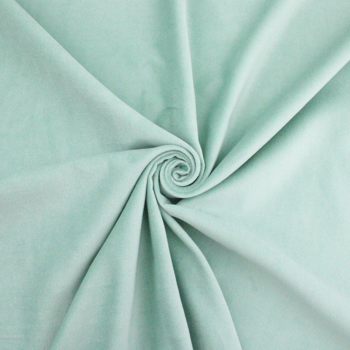 Genoa Pure 100% Cotton Velvet Upholstery Fabric - Mint