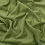 Genoa Pure 100% Cotton Velvet Upholstery Fabric - Olive
