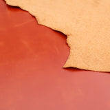 Genuine 100% Real Animal Side Cow Hide Leather for Bag Making Boots Upholstery - Beechnut Pull-Up 2/172