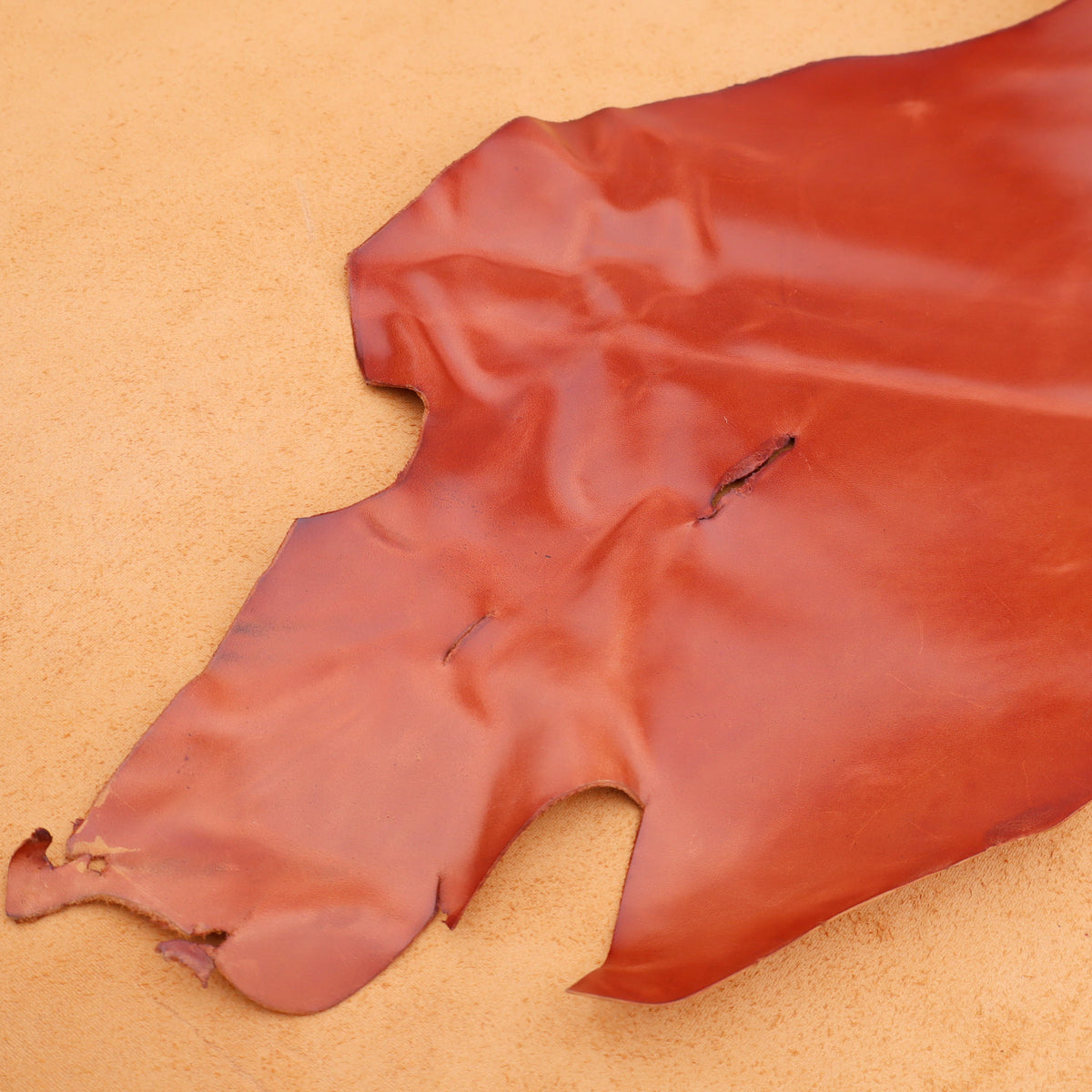 Genuine 100% Real Animal Side Cow Hide Leather for Bag Making Boots Upholstery - Beechnut Pull-Up 2/172