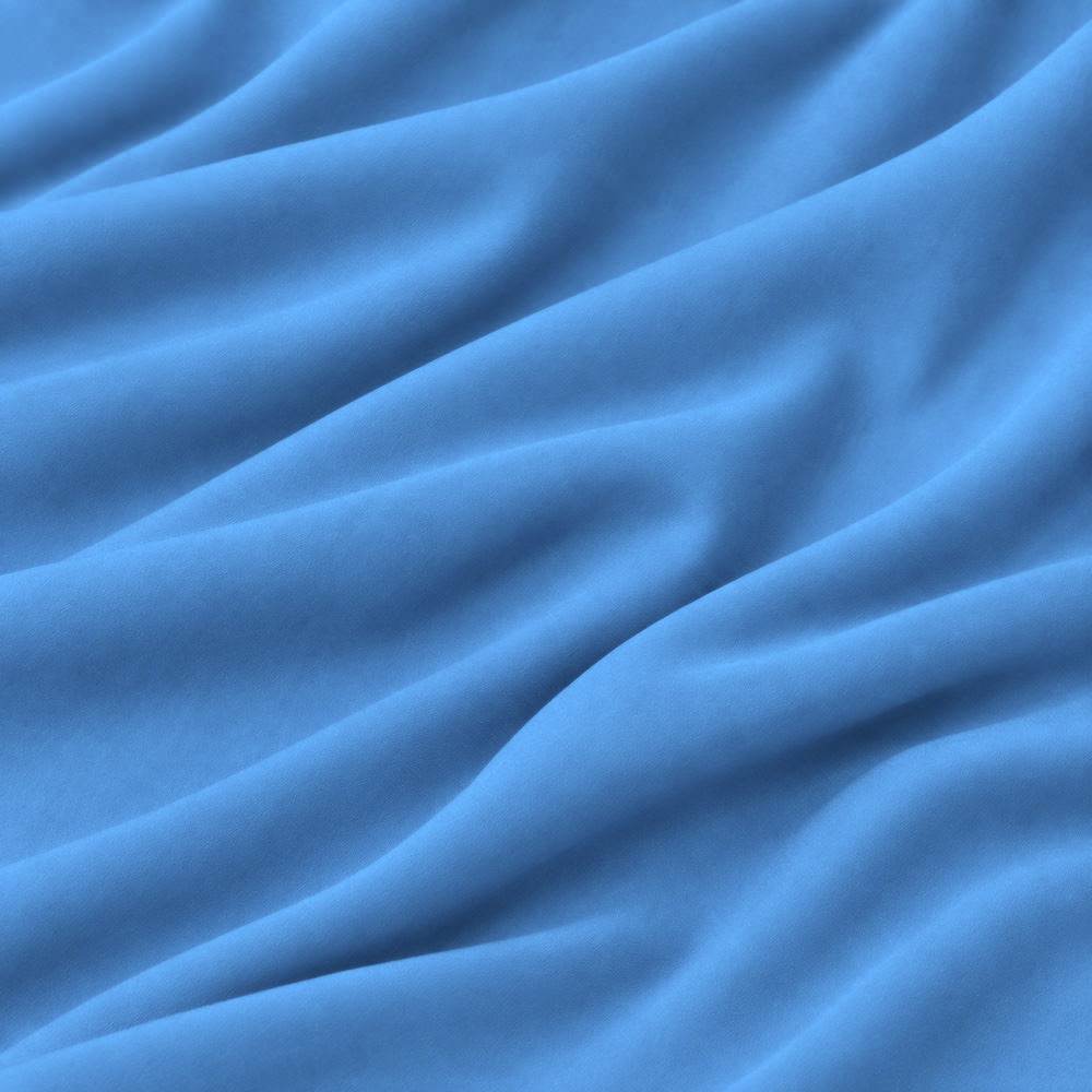 Gia Plain Viscose Lightweight Dressmaking Fabric - Blue