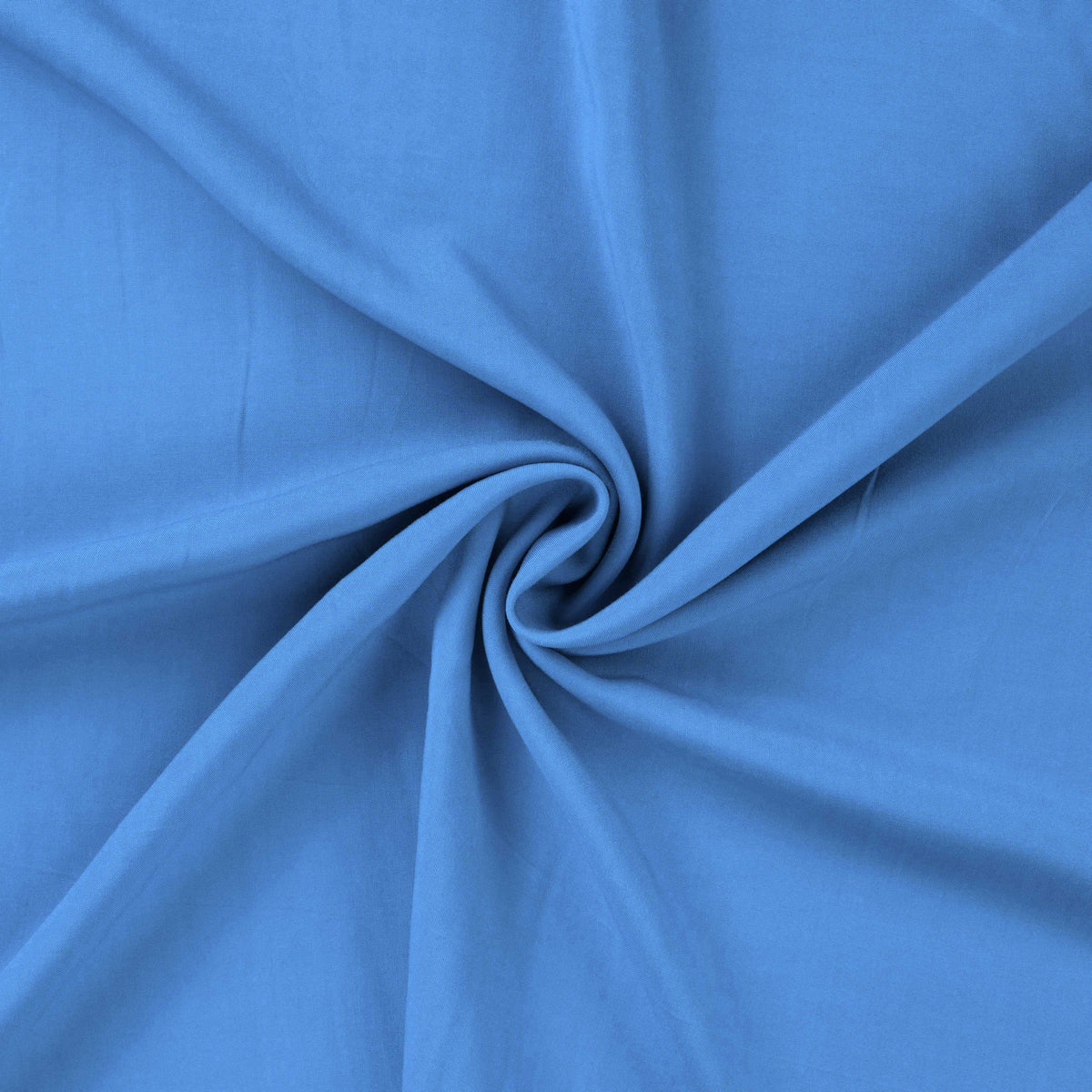 Gia Plain Viscose Lightweight Dressmaking Fabric - Blue