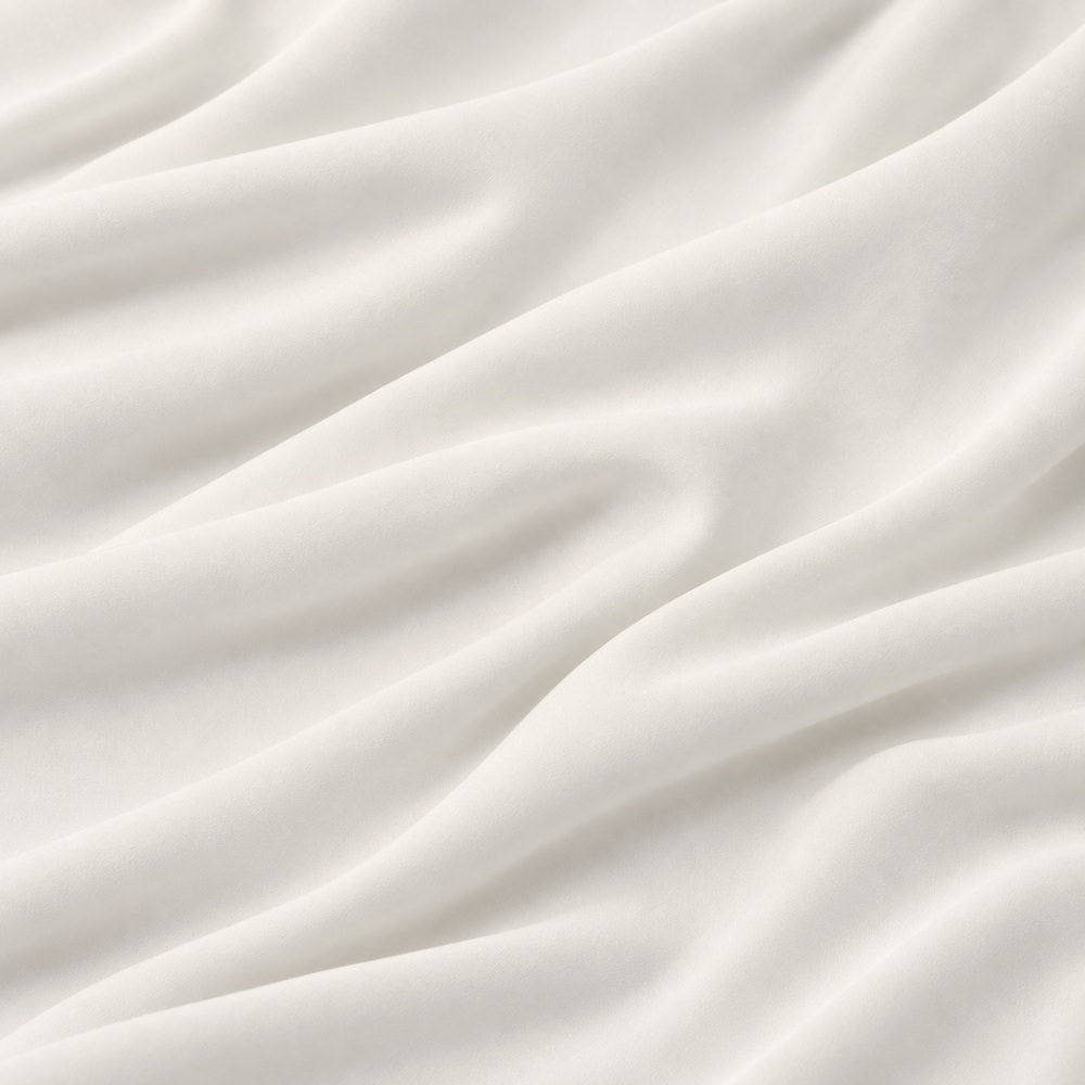 Gia Plain Viscose Lightweight Dressmaking Fabric - Off White