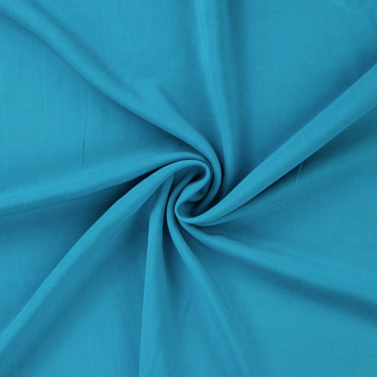 Gia Plain Viscose Lightweight Dressmaking Fabric - Turquoise