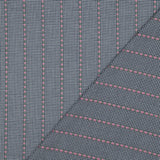 Gingham Stripe Cotton Jacquard Dressmaking Fabric - Pink & Green