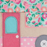 Haberdashery & Craft Sewing Basket - Appliqué Caravan