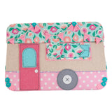 Haberdashery & Craft Sewing Basket - Appliqué Caravan