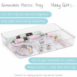 Haberdashery & Craft Sewing Basket - Appliqué Caravan