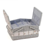 Haberdashery & Craft Sewing Basket - Large Bee Wicker Twin Lid