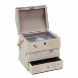 Haberdashery & Craft Sewing Box with Drawer - XL Bee Hive