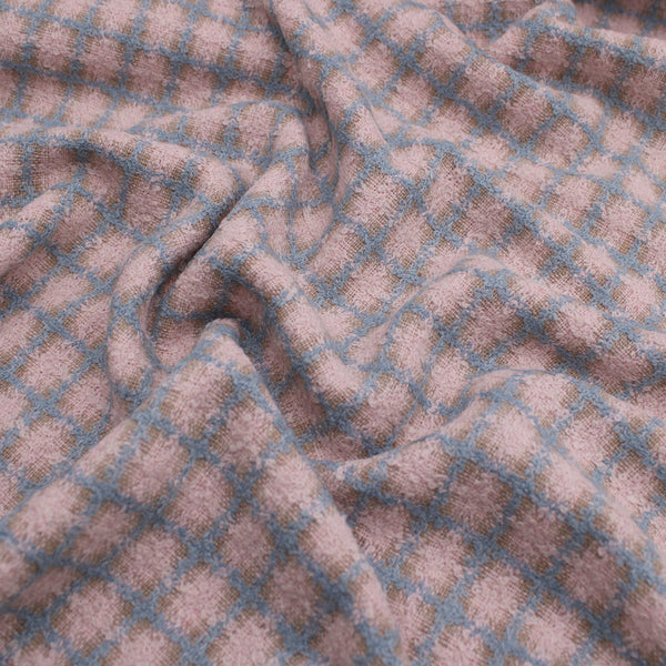  Blue Pink Check Tweed