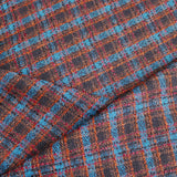  Brown Blue Check Tweed