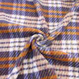 Hadrian Wool Mix Coating Jacketing and Suiting Fabric - Cognac Check