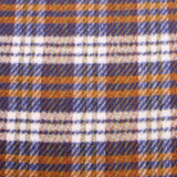 Hadrian Wool Mix Coating Jacketing and Suiting Fabric - Cognac Check