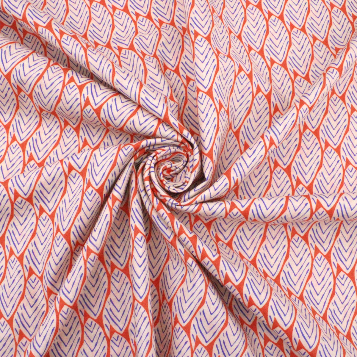 Leaves on Orange