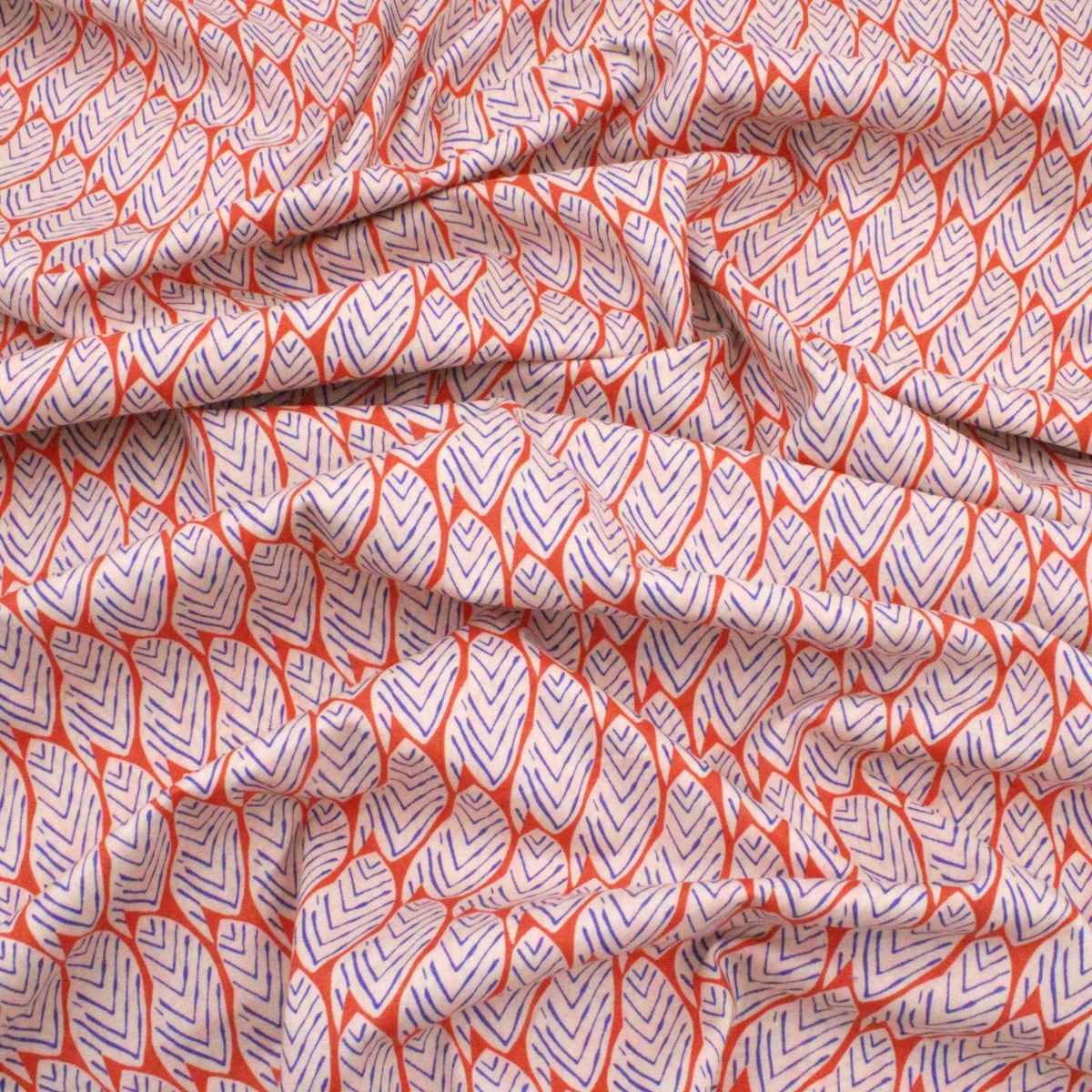 Leaves on Orange