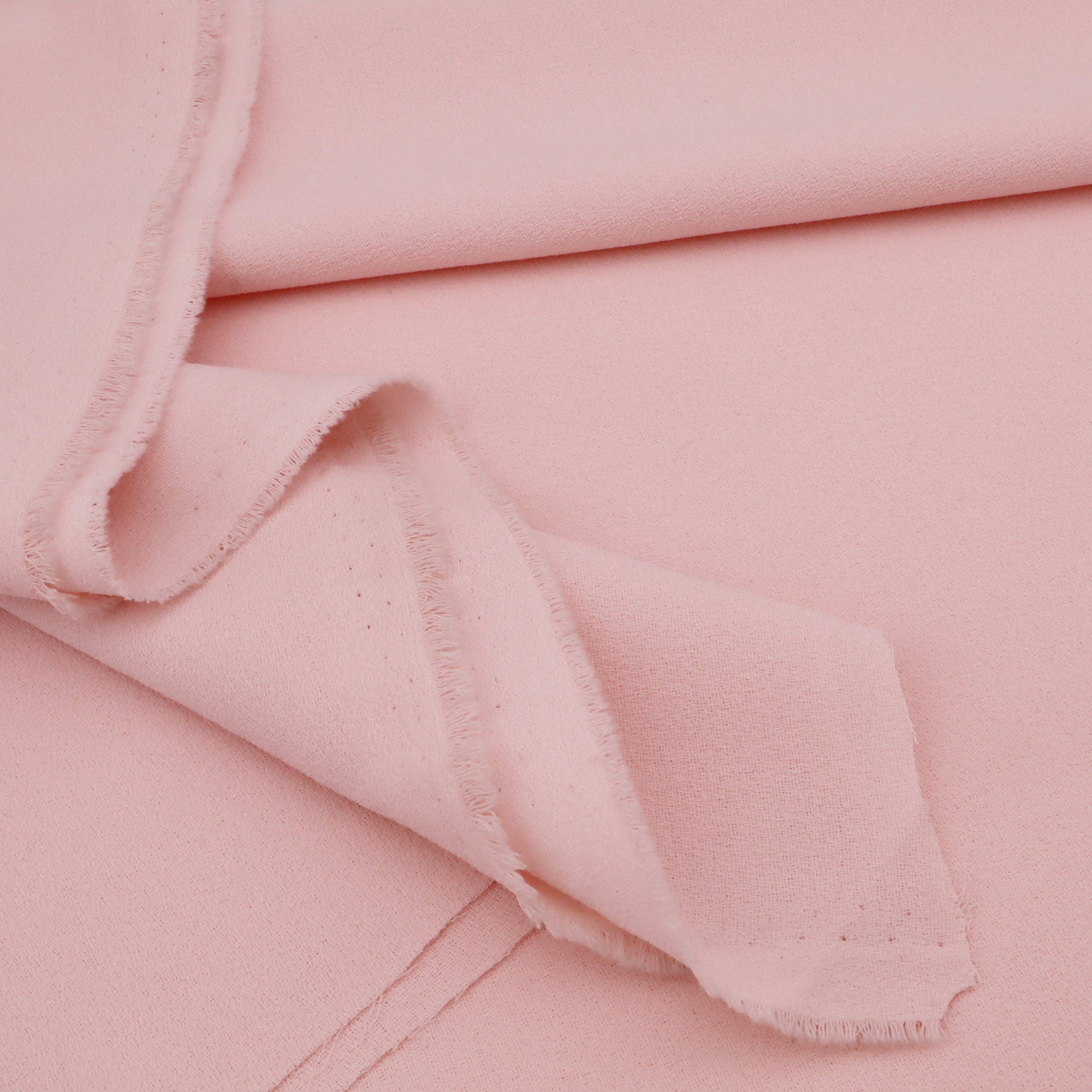 Heavy Triple Crepe Plain Dressmaking Fabric - Shell Pink – Lullabee Fabrics