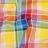 Indian Madras Shirting Cotton Checked Tartan Fabric Material Caribbean