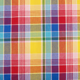 Indian Madras Shirting Cotton Checked Tartan Fabric Material Caribbean