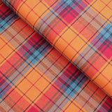 Indian Madras Shirting Cotton Checked Tartan Fabric Material Moroccan