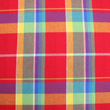 Indian Madras Shirting Cotton Checked Tartan - Peru