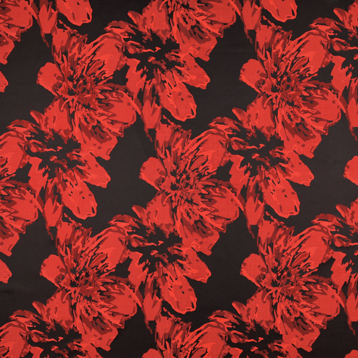 Red and Black Floral