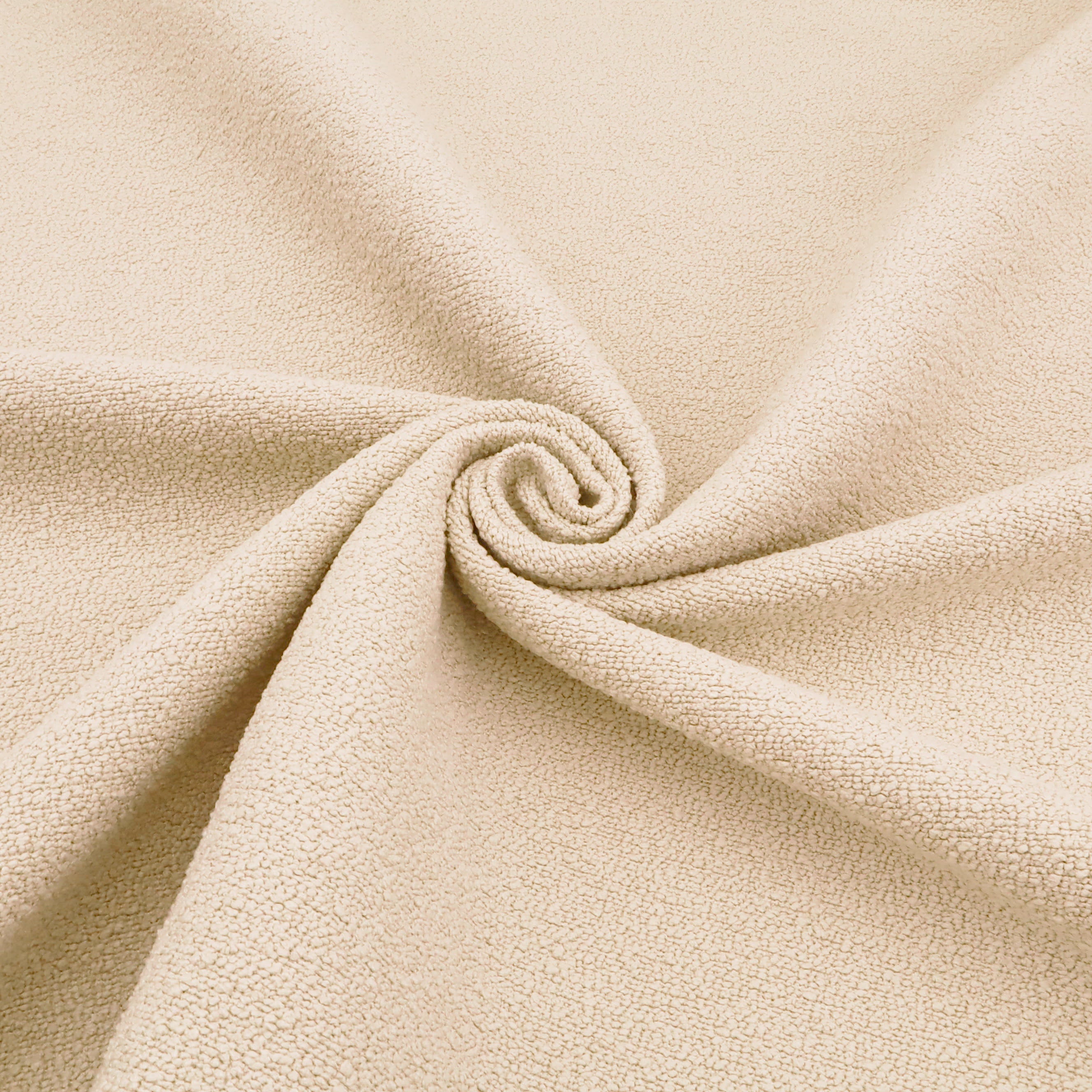 Italia Boucle Nubby Textured Wool Look Upholstery Fabric - Light Stone ...