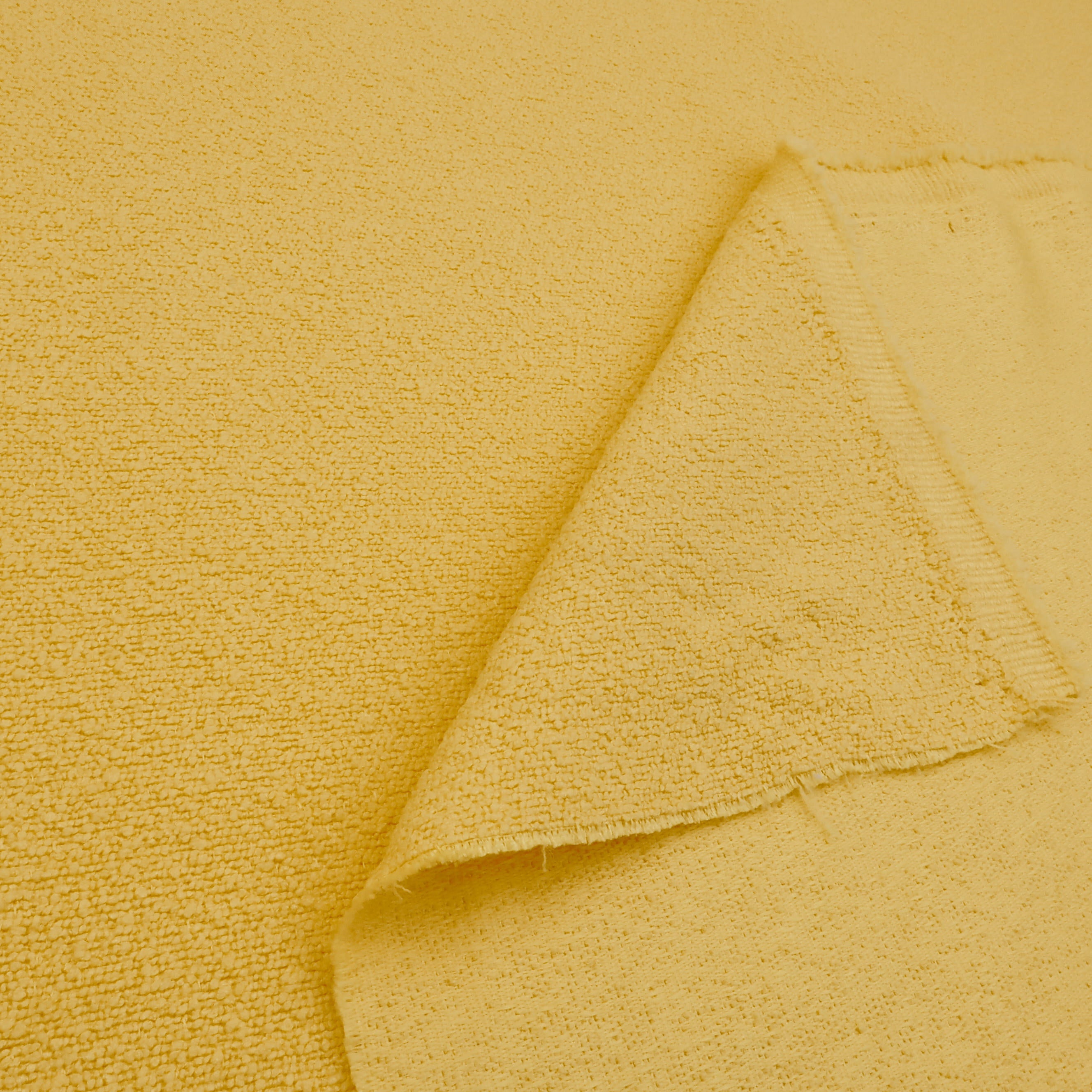 Italia Boucle Nubby Textured Wool Look Upholstery Fabric - Mustard ...
