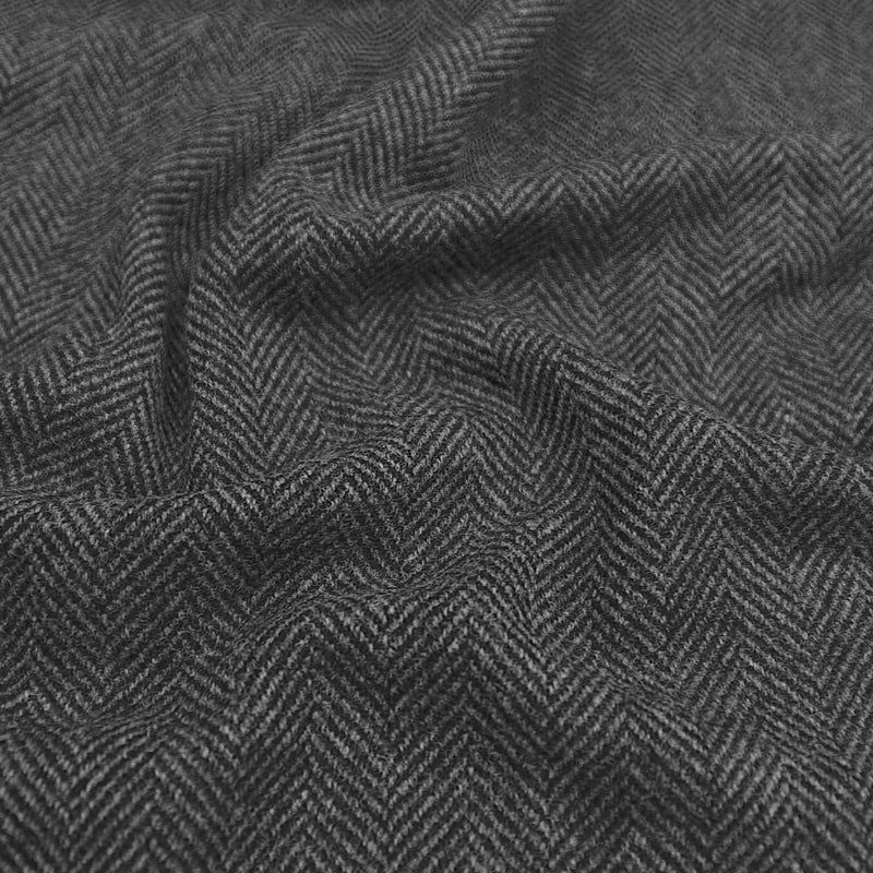  Charcoal Herringbone