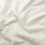 Ivory Broderie Anglaise Pure Cotton - 6 Petal Flower