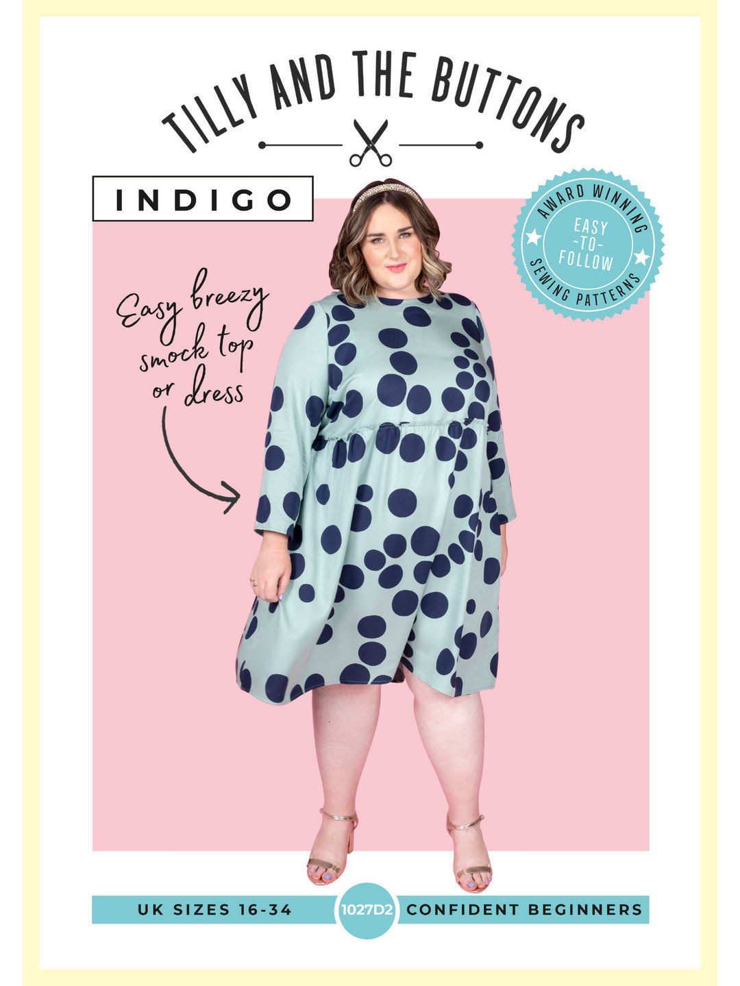 Indigo Smock Top and Dress Sewing Pattern - By Tilly and the Buttons