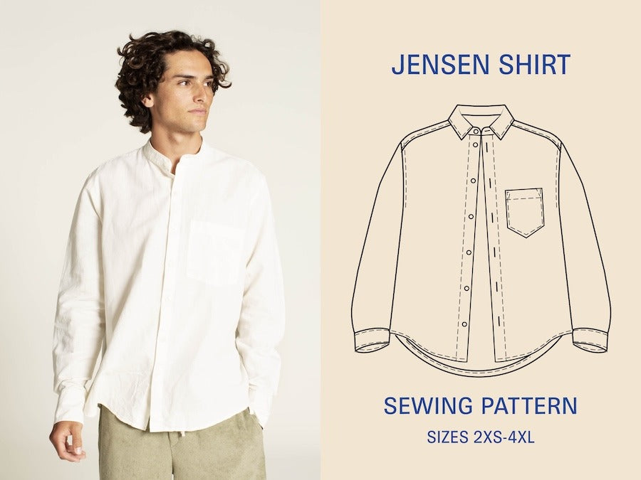 Jensen Shirt Sewing Pattern - By Wardrobe By Me