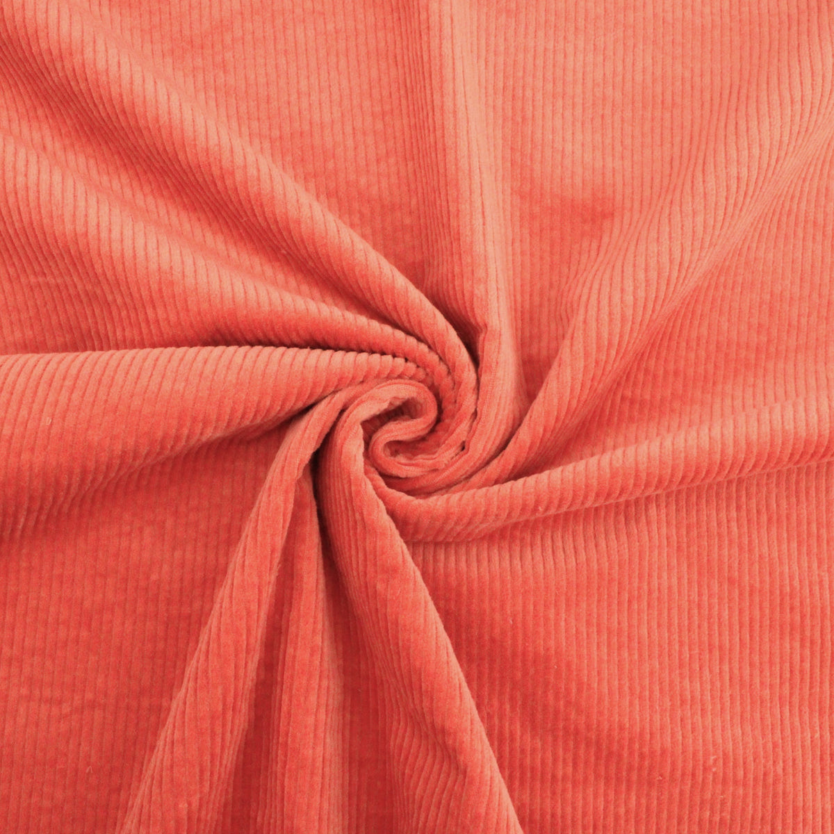 Jumbo 6 Wale Stretch Cotton Corduroy - Flame