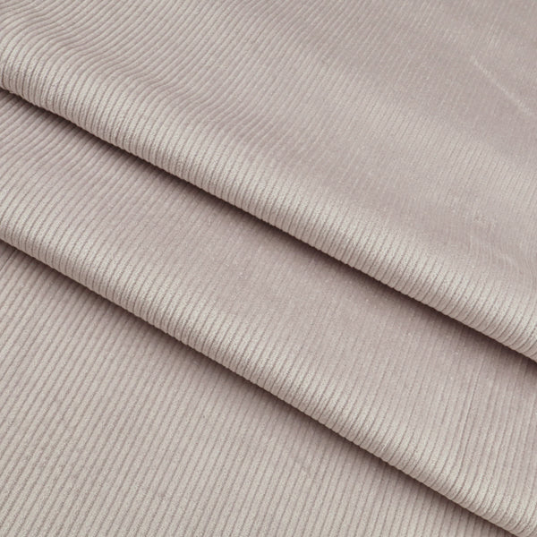 Jumbo 6 Wale Stretch Cotton Corduroy Dressmaking Fabric - Silver