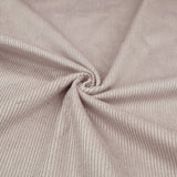 Jumbo 6 Wale Stretch Cotton Corduroy Dressmaking Fabric - Silver