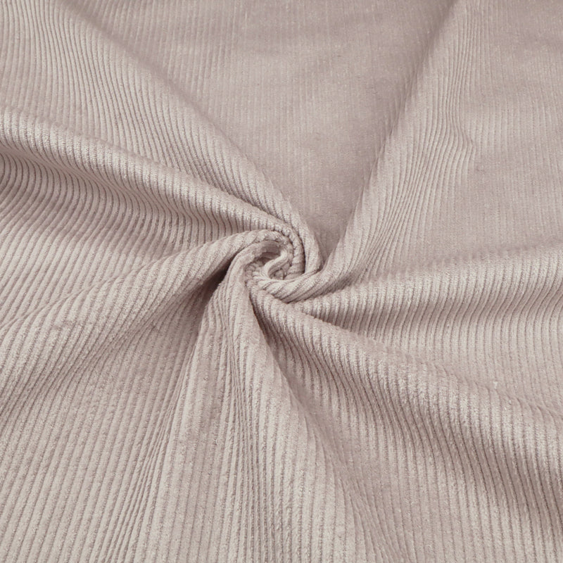 Jumbo 6 Wale Stretch Cotton Corduroy Dressmaking Fabric - Silver