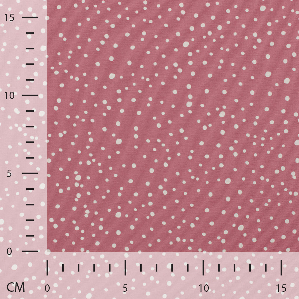 Little Dots and Spots Cotton Jersey - Old Rose