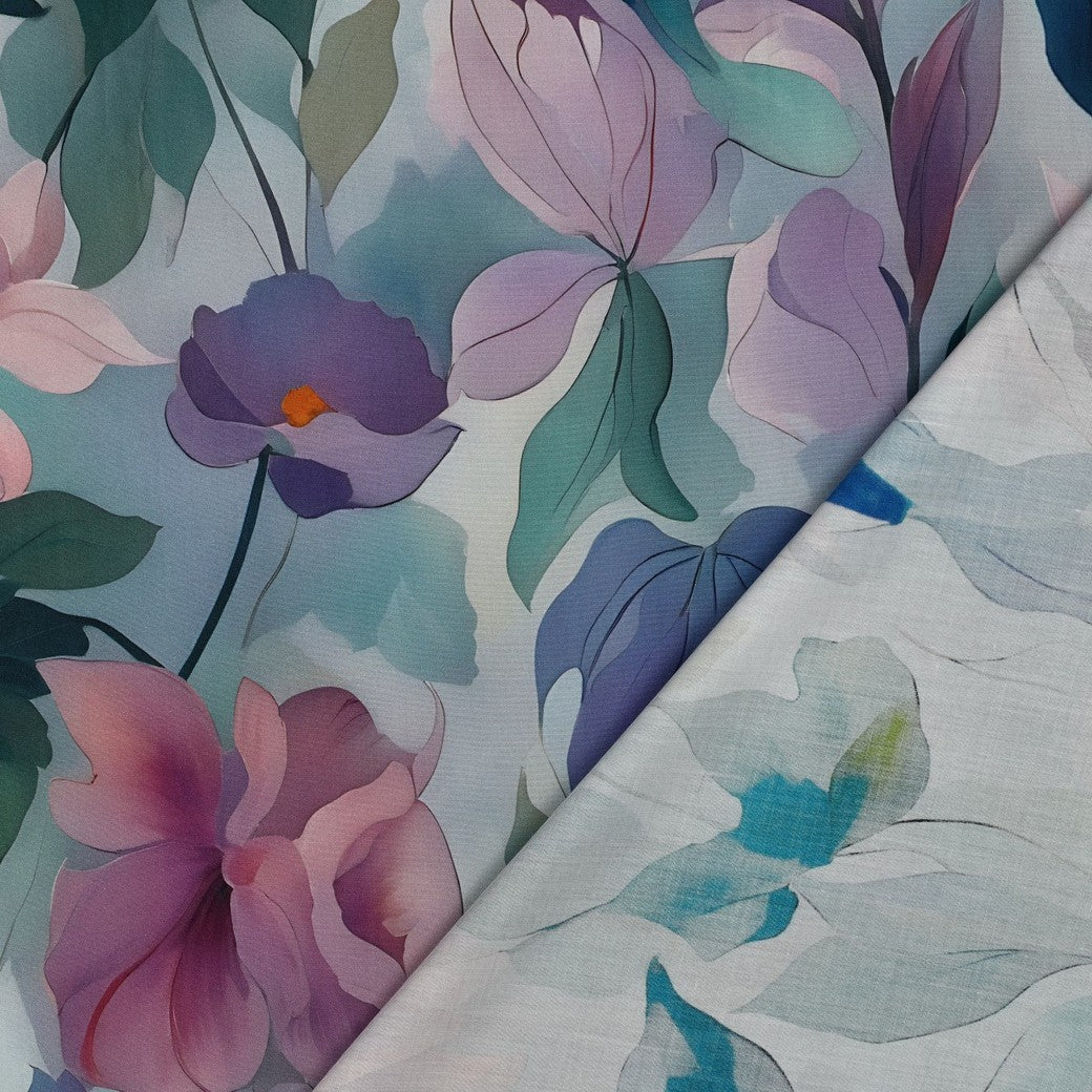 Blue Lilac Watercolour