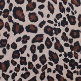 Crepe Brown Black Leopard Spots