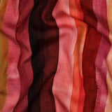Kim Printed Viscose Soft Drapey Dressmaking Fabric - Pink & Burgundy Stripe