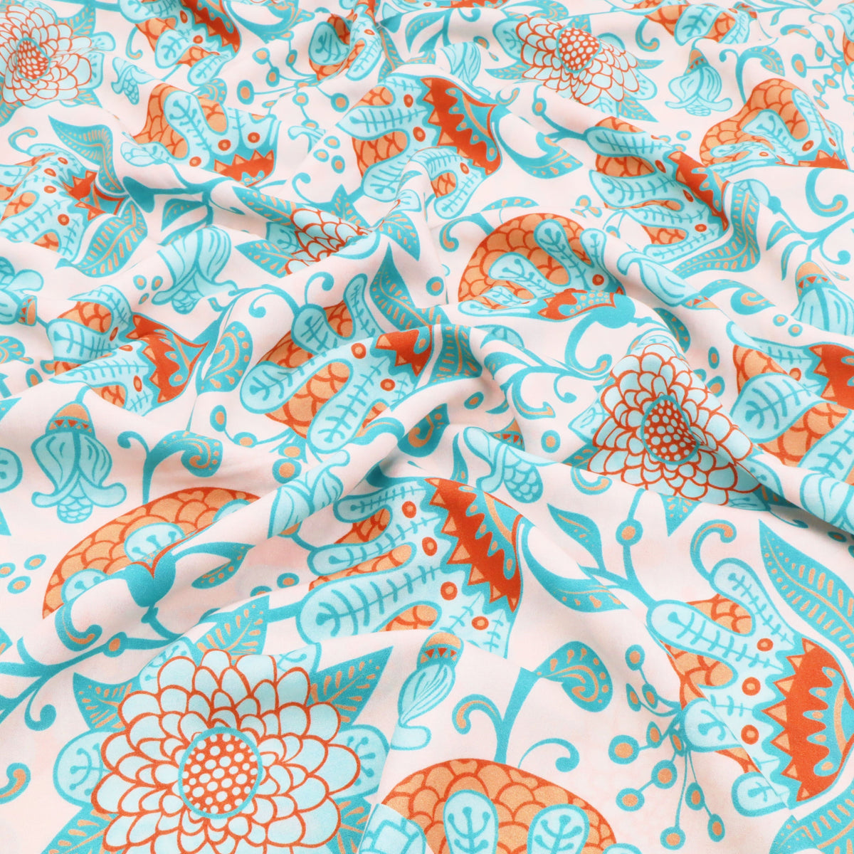 Turquoise Tropical Flowers
