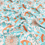 Turquoise Tropical Flowers