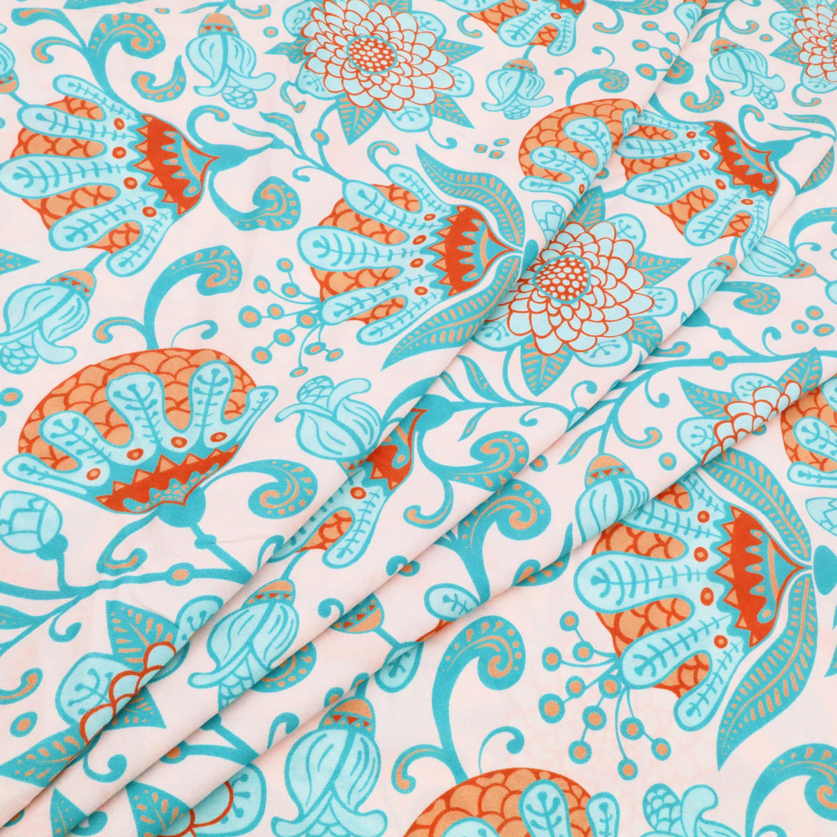 Turquoise Tropical Flowers