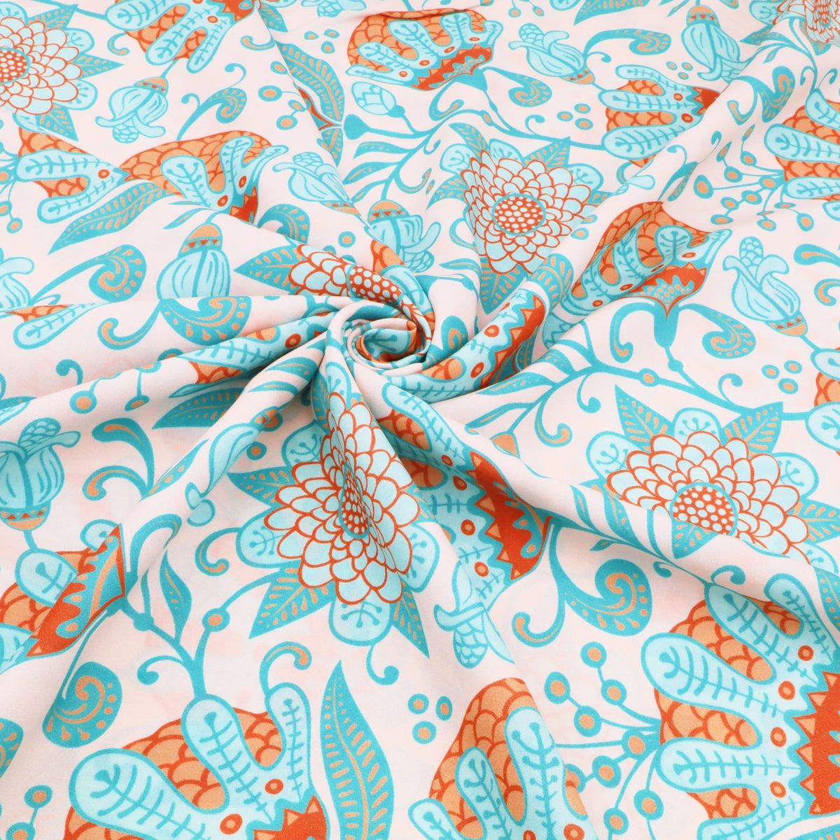 Turquoise Tropical Flowers